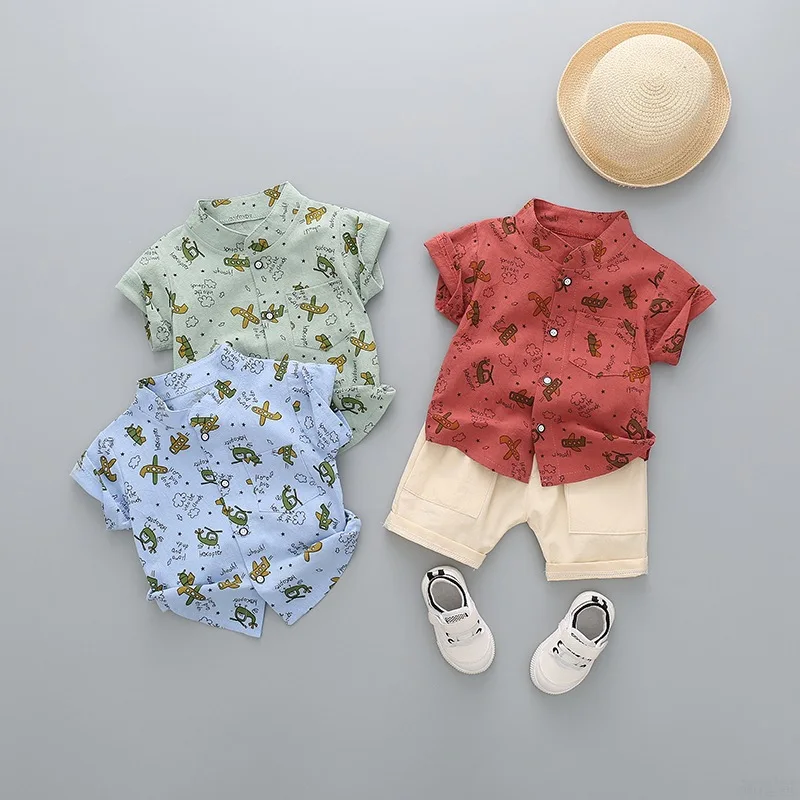 Children'sSuit Boy's Full-print Cartoon Shirt2021Children's SummerSingle-Breasted Short-Sleeved CottonT-Shirt Two-Piece Set1-4Y
Children'sSuit Boy's Full-print Cartoon Shirt2021Children's SummerSingle-Breasted Short-Sleeved CottonT-Shirt Two-Piece Set1-4Y