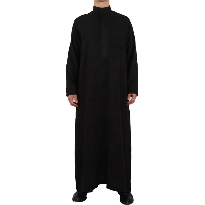 Men Qatar Muslim Moroccan Islamic Style Black Cotton Linen Long-Sleeved Stand-Up Collar sexy Arabian Robe Men Worship Robe
Men Qatar Muslim Moroccan Islamic Style Black Cotton Linen Long-Sleeved Stand-Up Collar sexy Arabian Robe Men Worship Robe