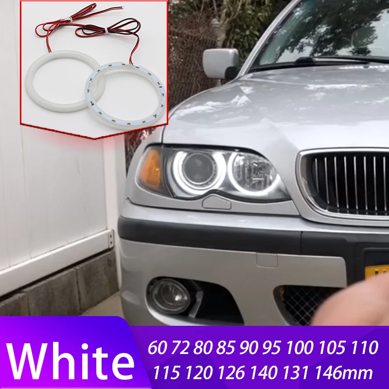 LED cotton white color angel eye halo ring 60mm 70mm 80mm 85mm 90mm 95mm 100mm 105mm 110mm 115mm 120mm 131mm 146mm Auto DRL Eyes 
LED cotton white color angel eye halo ring 60mm 70mm 80mm 85mm 90mm 95mm 100mm 105mm 110mm 115mm 120mm 131mm 146mm Auto DRL Eyes