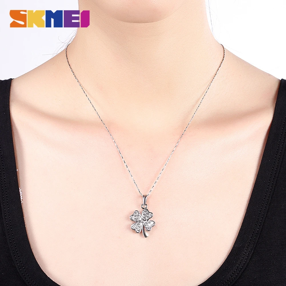 SKMEI Four Leaf Clover Necklace For Girl 2021 Trend Pendant Sublimation Blank Jewelry on the Neck N001 
SKMEI Four Leaf Clover Necklace For Girl 2021 Trend Pendant Sublimation Blank Jewelry on the Neck N001