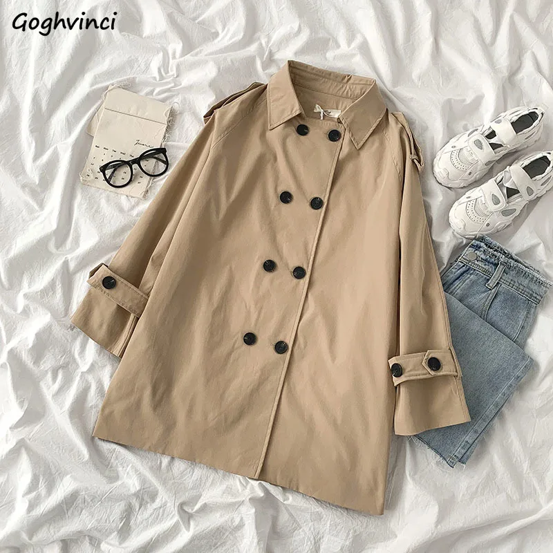 Women Trench Coat Solid Simple Loose Slim A-line Korean Fashion Newest All-match Office Lady Temperamental Elegant New Arrival
Women Trench Coat Solid Simple Loose Slim A-line Korean Fashion Newest All-match Office Lady Temperamental Elegant New Arrival