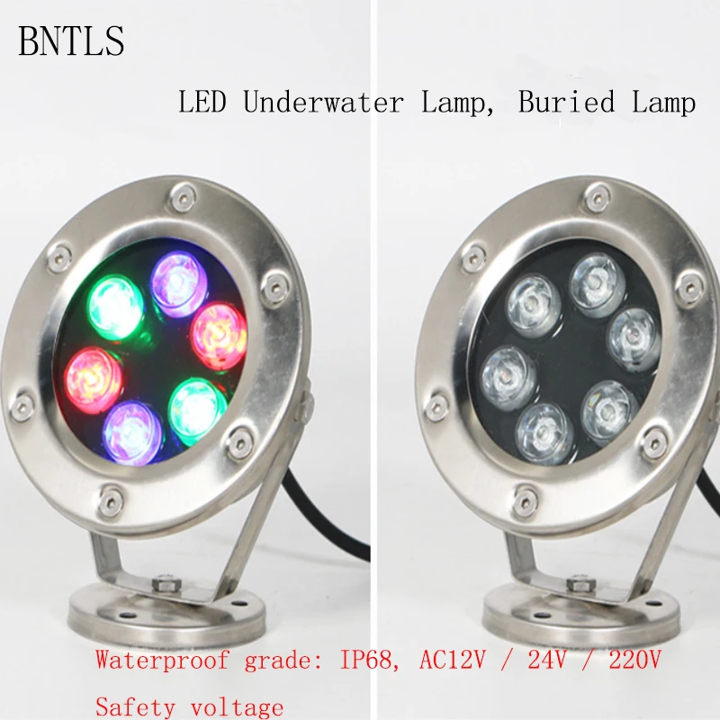 6W 12W LED RGB Underwater Light Waterproof IP68 Underwater Spotlights/Fountain/Pool Light Free Shipping pool light
6W 12W LED RGB Underwater Light Waterproof IP68 Underwater Spotlights/Fountain/Pool Light Free Shipping pool light