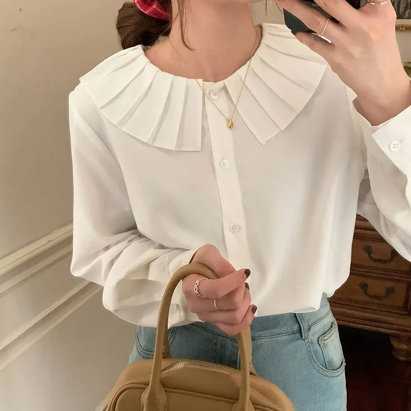 Женская блузка с длинным рукавом, Офисная черная рубашка во французском стиле, верхняя одежда, 2 цвета, весна-осень 2022
Женская блузка с длинным рукавом, Офисная черная рубашка во французском стиле, верхняя одежда, 2 цвета, весна-осень 2022