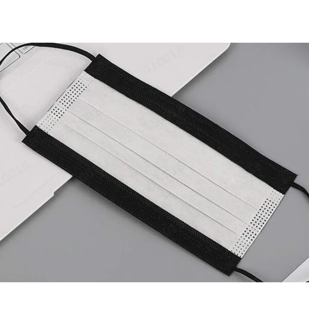 25pc Black Disposable Masks For Adult Women Men 3ply Protection Meltblown Filter Mask For Face Cover Ear Loops Bandage Masques
25pc Black Disposable Masks For Adult Women Men 3ply Protection Meltblown Filter Mask For Face Cover Ear Loops Bandage Masques