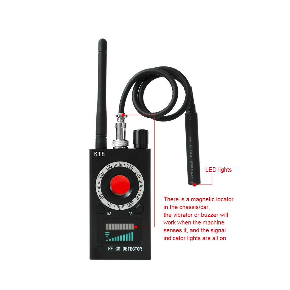 1MHz To 6.5GHz Multi-function Anti-spy Detector Camera GSM Audio Bug Finder GPS Signal Lens RF Tracker Detect Wireless Products
1MHz To 6.5GHz Multi-function Anti-spy Detector Camera GSM Audio Bug Finder GPS Signal Lens RF Tracker Detect Wireless Products