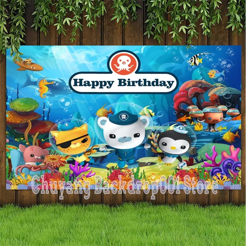 Cartoon Underwater World Kids Birthday Backdrop Decor The Octonauts Barnacles Brave Boy Theme Party Photographic Backgrounds
Cartoon Underwater World Kids Birthday Backdrop Decor The Octonauts Barnacles Brave Boy Theme Party Photographic Backgrounds