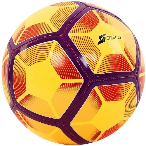 Мяч футбольный для отдыха &quotStart Up. E5126" оранжево-фиолетовый | Спорт и