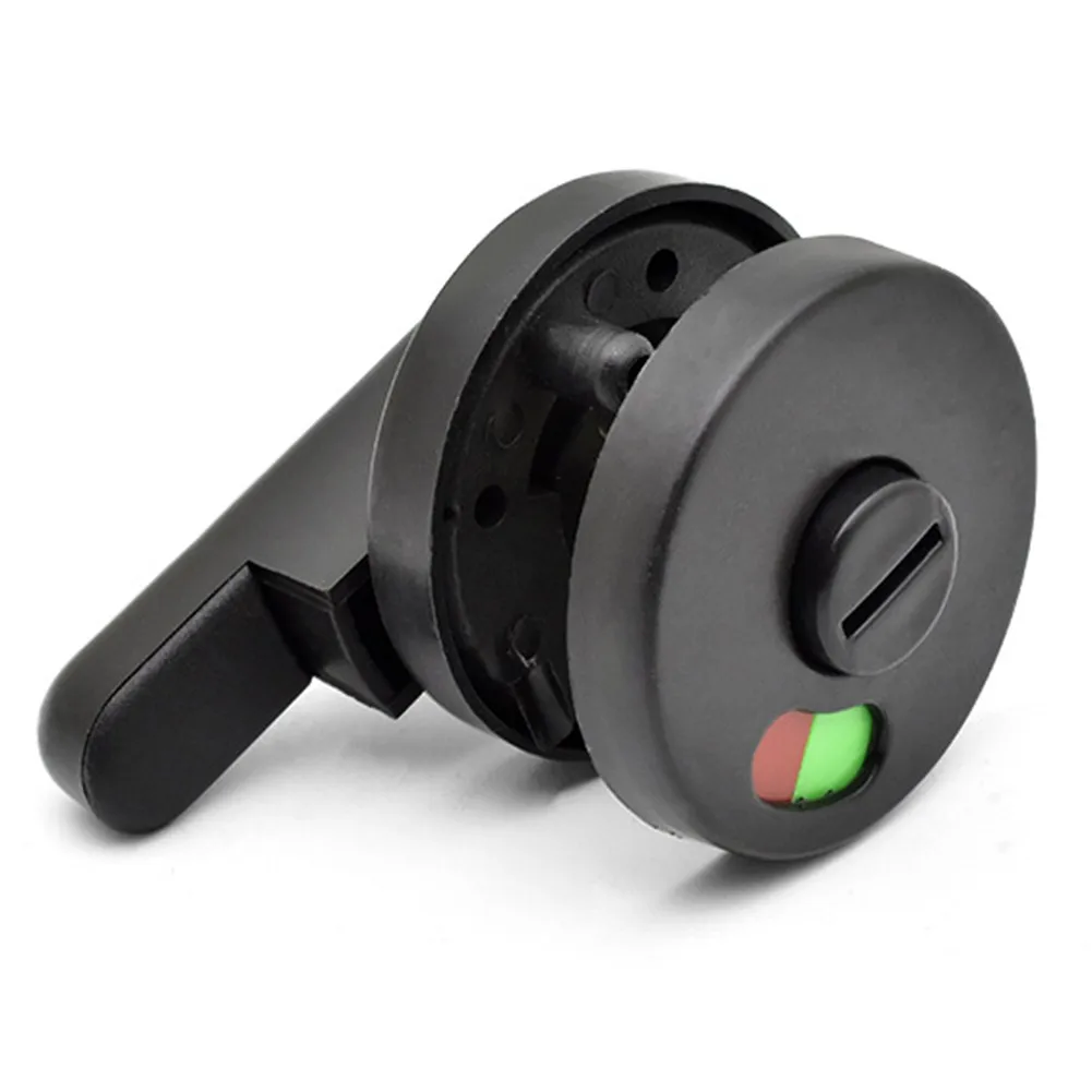 Accessory Indicator Door Lock Durable Toilet Engaged Vacant Fittings Lock Black Material Quality And Durable Tool
Accessory Indicator Door Lock Durable Toilet Engaged Vacant Fittings Lock Black Material Quality And Durable Tool