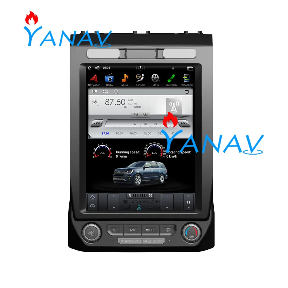 12.1 inch Android Tesla Style vertical screen GPS navigator player For-ford expedition 2018+/For-ford F150 2018+ Radio Stereo WI
12.1 inch Android Tesla Style vertical screen GPS navigator player For-ford expedition 2018+/For-ford F150 2018+ Radio Stereo WI
