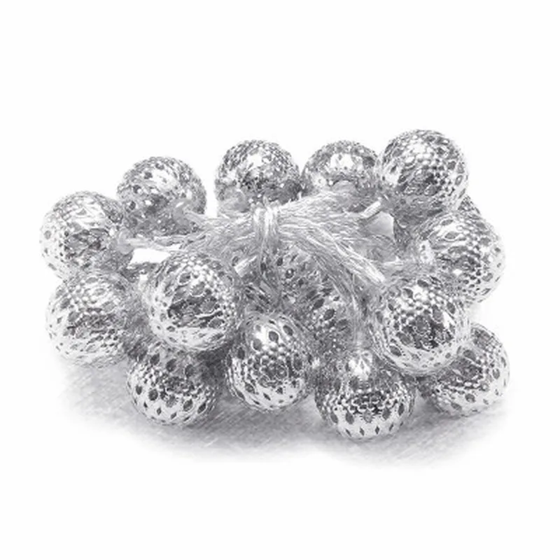 LED Fairy Garland Hollow Wrought Iron Ball String Lights Outdoor Decoration for Holiday Wedding Valentine's Day Battery Powered
LED Fairy Garland Hollow Wrought Iron Ball String Lights Outdoor Decoration for Holiday Wedding Valentine's Day Battery Powered