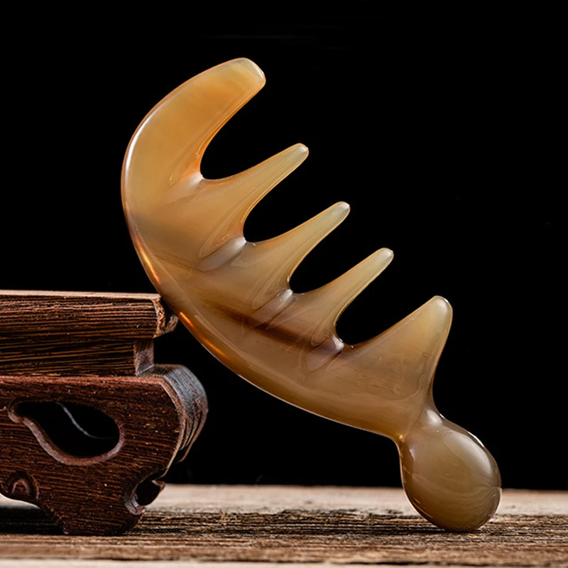 Wide Tooth Massage Comb Natural Thick Horn Comb Shape Gouache Scraper Scalp Meridian Scraping Gua Sha Anti-Static Smooth Hair
Wide Tooth Massage Comb Natural Thick Horn Comb Shape Gouache Scraper Scalp Meridian Scraping Gua Sha Anti-Static Smooth Hair