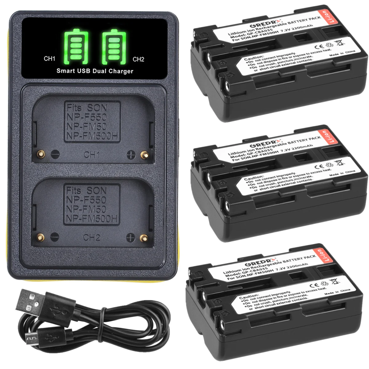 

NP-FM500H Battery + Type-c NP FM500H Charger for Sony A58 A57 SLT-A77 SLT-A99 DSLR A550 A700 A350 A500 A200 A100 A300 A450 A550
