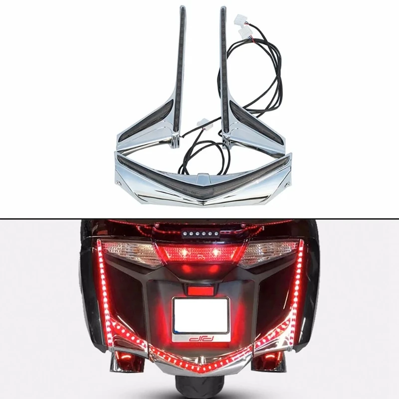 Motorcycle Fender Tip Accent Vertical LED Tail Light Strip for Honda Goldwing F6B GL1800 13-17
Motorcycle Fender Tip Accent Vertical LED Tail Light Strip for Honda Goldwing F6B GL1800 13-17