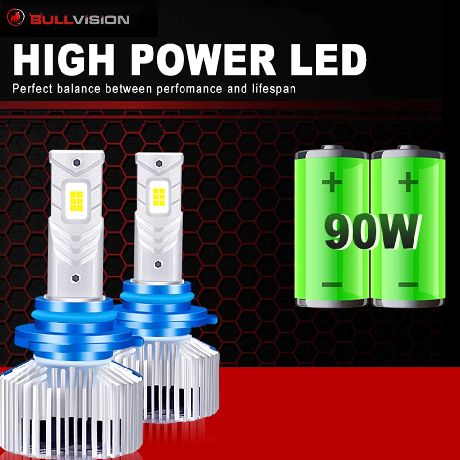 Bullvision H7 Led HB3 9005 HB4 9006 H8 H11 Автомобильная фара 30000/LM Светодиодная лампа 12 В Autolight Lamp 6000K 90 Вт Высокая мощность Супер яркий
Bullvision H7 Led HB3 9005 HB4 9006 H8 H11 Автомобильная фара 30000/LM Светодиодная лампа 12 В Autolight Lamp 6000K 90 Вт Высокая мощность Супер яркий