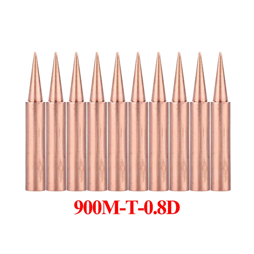 10Pcs 900M-T Soldering Tip Pure Copper Electric Iron Head Series Solder BGA Soldering Tools Branding Iron
10Pcs 900M-T Soldering Tip Pure Copper Electric Iron Head Series Solder BGA Soldering Tools Branding Iron