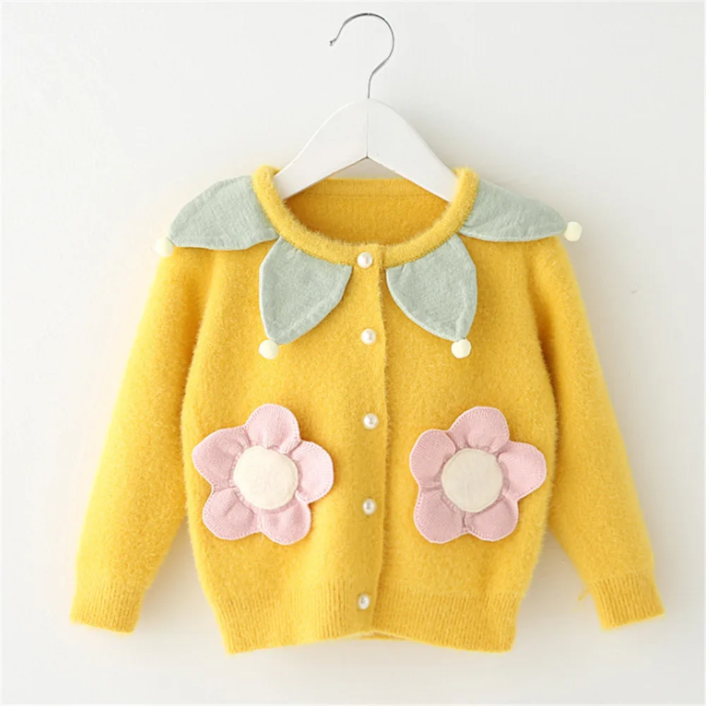 LILIGIRL/зимняя одежда для маленьких девочек Детский кардиган с длинными рукавами