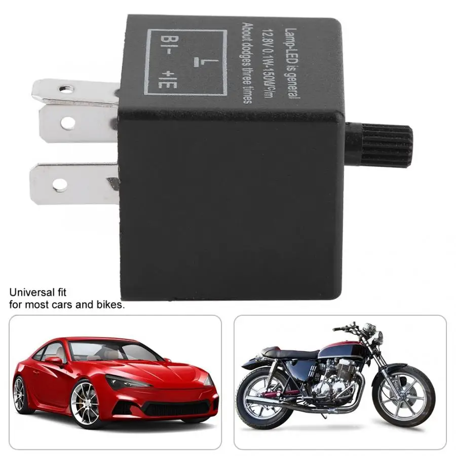 Electronic LED Adjustable Flasher Relay For Turn Signal Light Blinker CF14 JL-02 To CF 14K Motorcycle LED Flasher Relay
Electronic LED Adjustable Flasher Relay For Turn Signal Light Blinker CF14 JL-02 To CF 14K Motorcycle LED Flasher Relay