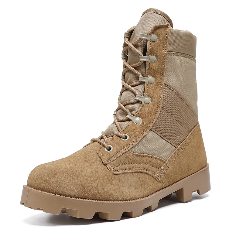 High Quality Leather Waterproof Men Military Boots Winter Combat Army Boots Outdoor Light Tactical Desert Boots Men's Work Boots
High Quality Leather Waterproof Men Military Boots Winter Combat Army Boots Outdoor Light Tactical Desert Boots Men's Work Boots