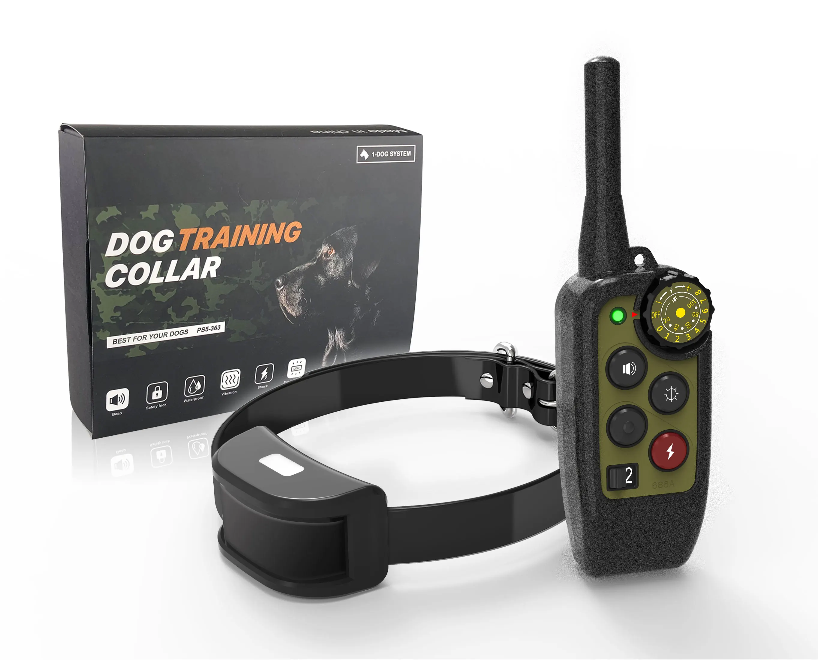 1000m Electric Dog Training Collar Waterproof Rechargeable Pet Remote Control Shock Vibration Beep For All Size
1000m Electric Dog Training Collar Waterproof Rechargeable Pet Remote Control Shock Vibration Beep For All Size