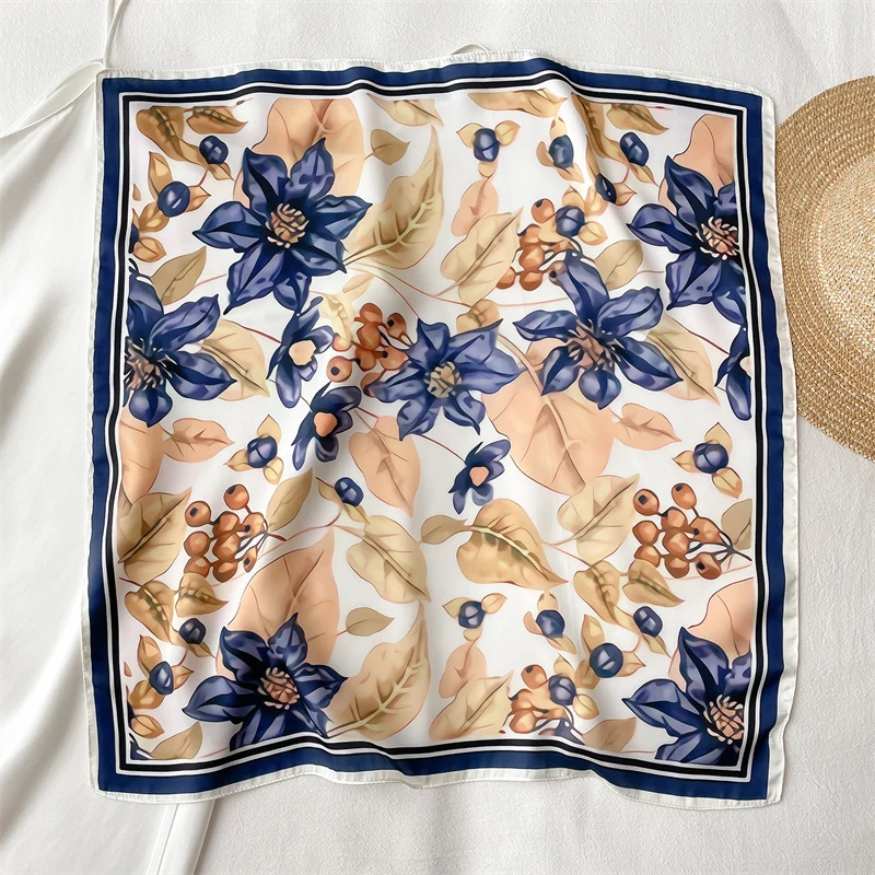 Vintage Flower Print Square Scarf For Women Silk Shawl Neckerchief Female Ladies Foulard Headband Hair Bands Head Wraps Bandana
Vintage Flower Print Square Scarf For Women Silk Shawl Neckerchief Female Ladies Foulard Headband Hair Bands Head Wraps Bandana