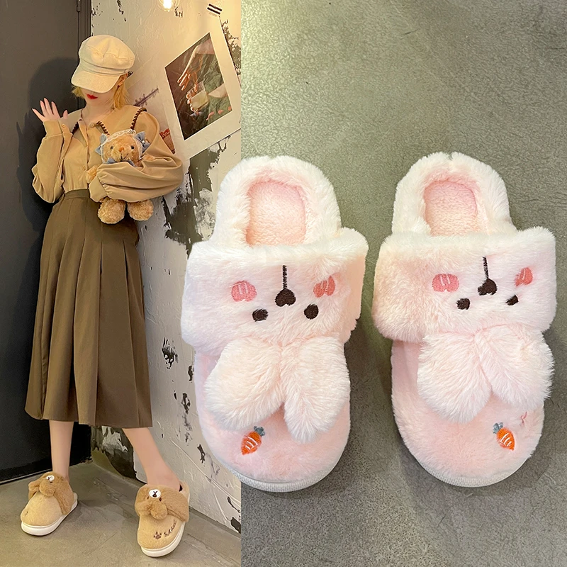 2021 winter new cotton slippers cartoon rabbit two-wearing bag with a warm home fuzzy slippers
2021 winter new cotton slippers cartoon rabbit two-wearing bag with a warm home fuzzy slippers