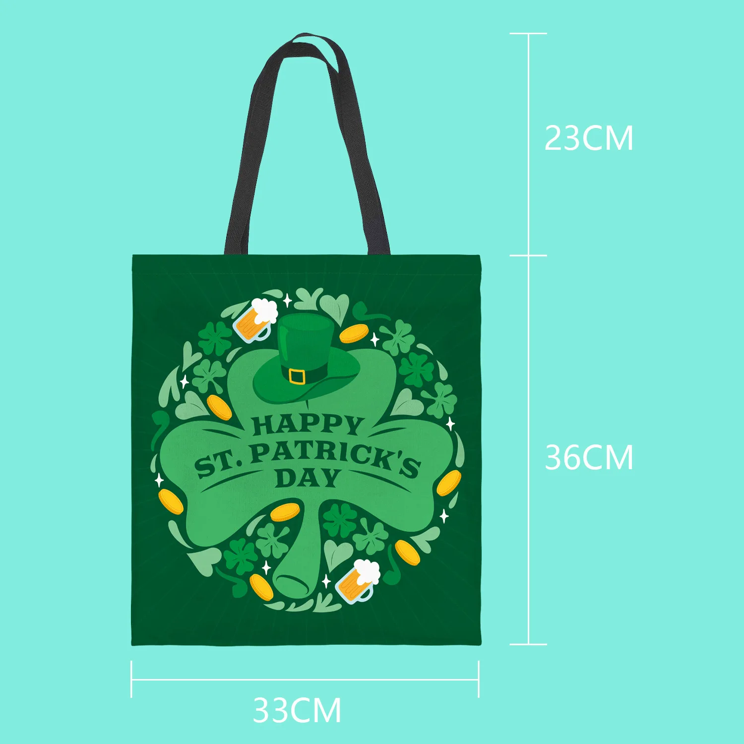 St. Patrick's Day Canvas Shoulder Bags for Shopper Holiday Large-capacity Travel Shopping Bag Street Style High Quality Bolsos 
St. Patrick's Day Canvas Shoulder Bags for Shopper Holiday Large-capacity Travel Shopping Bag Street Style High Quality Bolsos