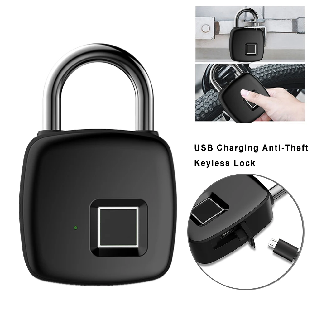 IP65 Waterproof Smart Padlock With Keyless Biometric Suitable Fingerprint Lock Security Alarm Type Equipment Drop Shipping
IP65 Waterproof Smart Padlock With Keyless Biometric Suitable Fingerprint Lock Security Alarm Type Equipment Drop Shipping