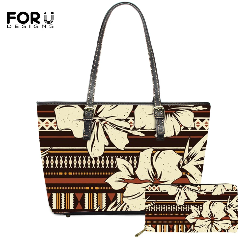 FORUDESIGN 2Pcs Vintage Beach Handbags For Ladies Polynesian PU Hibiscus Brand Design 2021 Hot Selling Shopping Handle Bag
FORUDESIGN 2Pcs Vintage Beach Handbags For Ladies Polynesian PU Hibiscus Brand Design 2021 Hot Selling Shopping Handle Bag