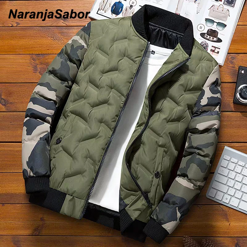 NaranjaSabor Winter Mens Bomber Jacket Warm Windproof Overcoats Male Camouflage Patchwork Fashion Parkas Brand Clothing N633
NaranjaSabor Winter Mens Bomber Jacket Warm Windproof Overcoats Male Camouflage Patchwork Fashion Parkas Brand Clothing N633