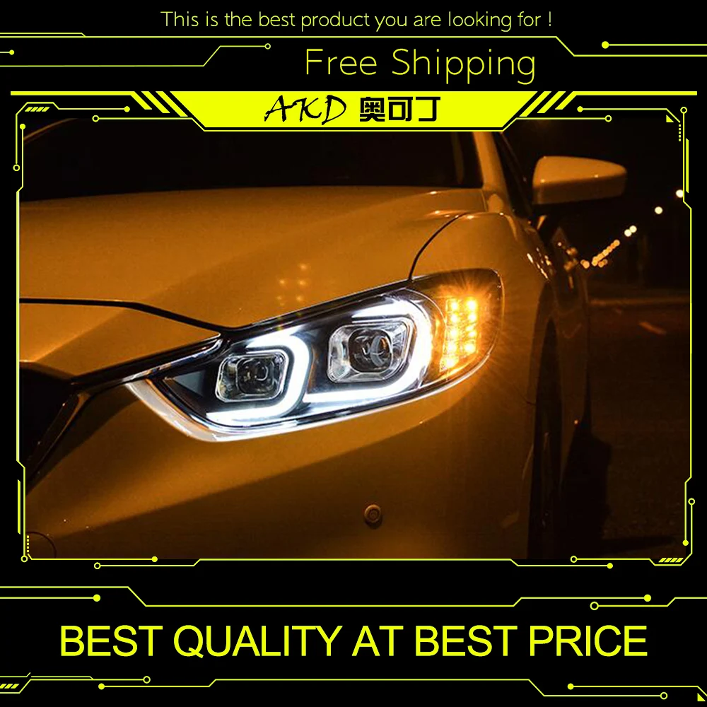 AKD Head Lamp for Mazda 6 Atenza LED Headlight 2014-2015 Headlights Mazda 6 Atenza DRL Turn Signal High Beam Angel Eye Projector
AKD Head Lamp for Mazda 6 Atenza LED Headlight 2014-2015 Headlights Mazda 6 Atenza DRL Turn Signal High Beam Angel Eye Projector