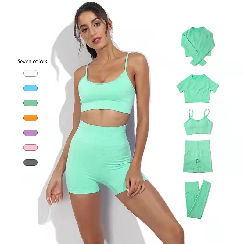 2/3/4PCS Seamless Yoga Set Sports Bra Women Tight Fitness Sportswear Set Quick Dry Breathable Sports Underwear Yoga Clothes
2/3/4PCS Seamless Yoga Set Sports Bra Women Tight Fitness Sportswear Set Quick Dry Breathable Sports Underwear Yoga Clothes