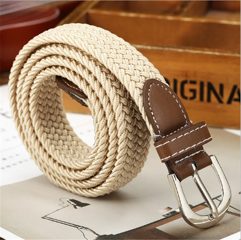 Hirigin Unisex Women Men Casual Elastic Stretch Canvas Braided Woven Leather Waistband Waist Belt Jeans
Hirigin Unisex Women Men Casual Elastic Stretch Canvas Braided Woven Leather Waistband Waist Belt Jeans