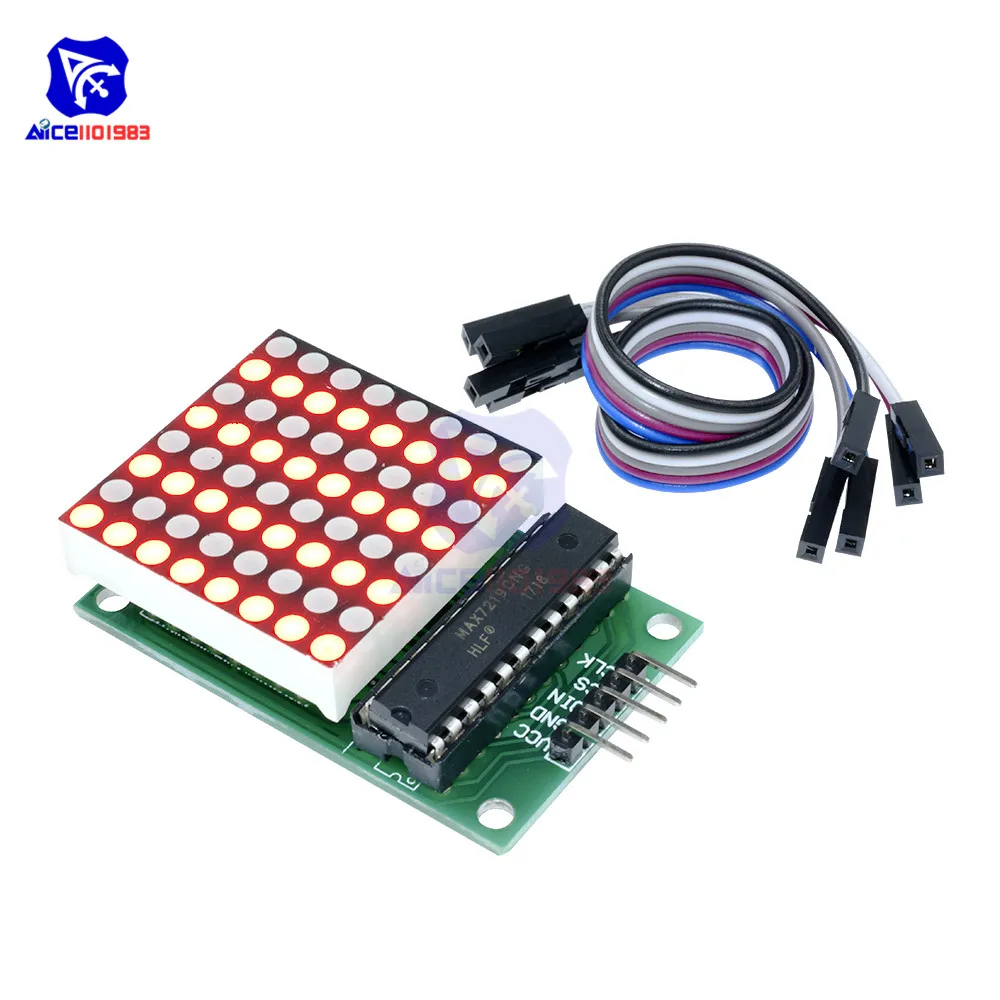 

diymore Assemble / DIY Kit MAX7219 8x8 Matrix Red LED Dot Matrix Common Cathode Module MCU LED Display Module for Arduino