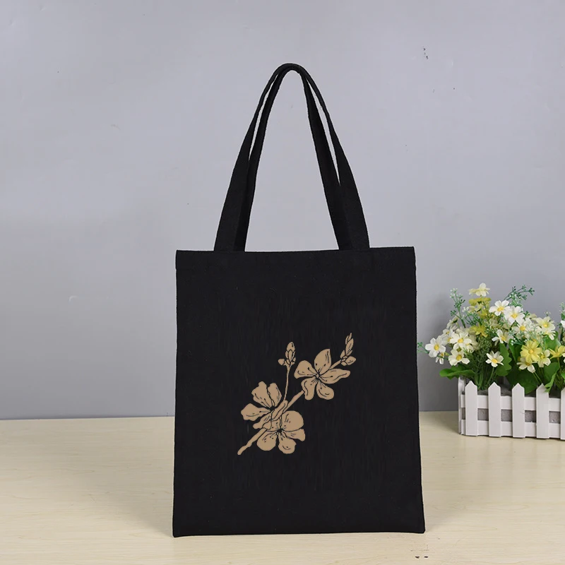 Flowers Bag 2021 Customizable Fabric Canvas Tote Designer Handbags Black Woman Totebag Shopper Bags Shoulder Printed Shopping
Flowers Bag 2021 Customizable Fabric Canvas Tote Designer Handbags Black Woman Totebag Shopper Bags Shoulder Printed Shopping