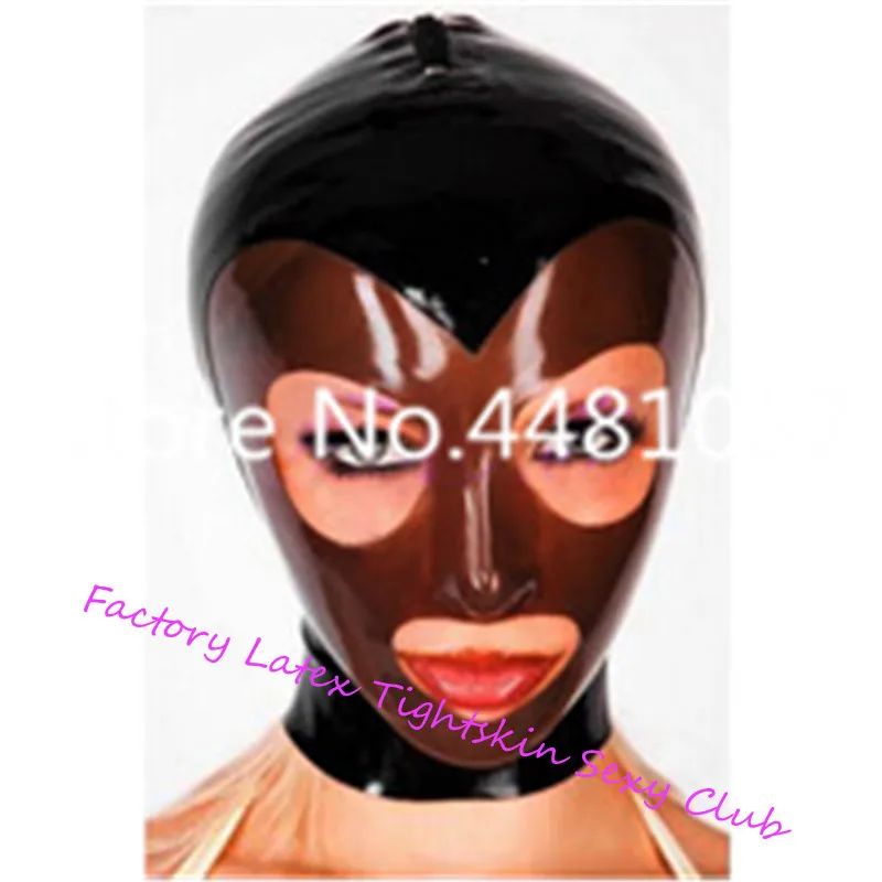Sexy Black with Transparent Black Latex Hood Mask Rubber Open Mouth and Eyes Unisex Mask Cosplay Club Wear with back zipper
Sexy Black with Transparent Black Latex Hood Mask Rubber Open Mouth and Eyes Unisex Mask Cosplay Club Wear with back zipper