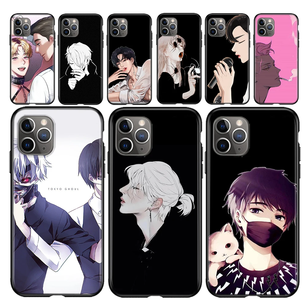 Anime Hot Boys Silicone Cover For Apple IPhone 12 Mini 11 Pro XS MAX XR X 8 7 6S 6 Plus 5S SE Phone Case | Мобильные телефоны и