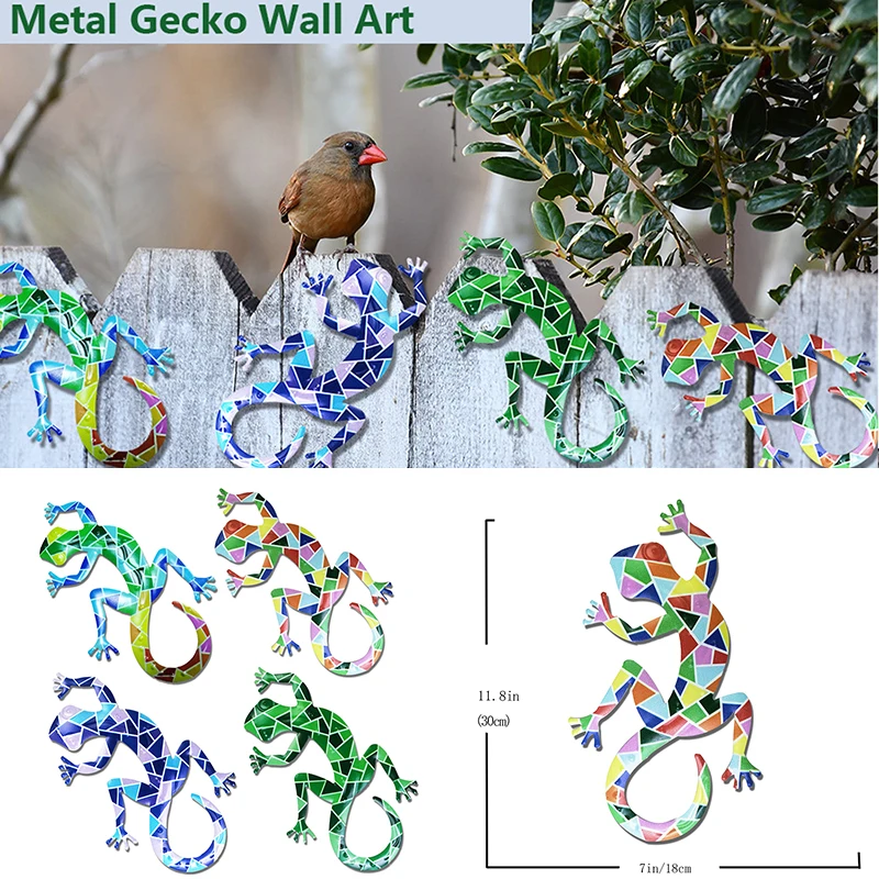 Metal Geckos Wall Art Decor Beautiful Vintage Sculptures Ornament for Home Patio Garden Hot Sale Wind Chimes Hanging Decorations
Metal Geckos Wall Art Decor Beautiful Vintage Sculptures Ornament for Home Patio Garden Hot Sale Wind Chimes Hanging Decorations