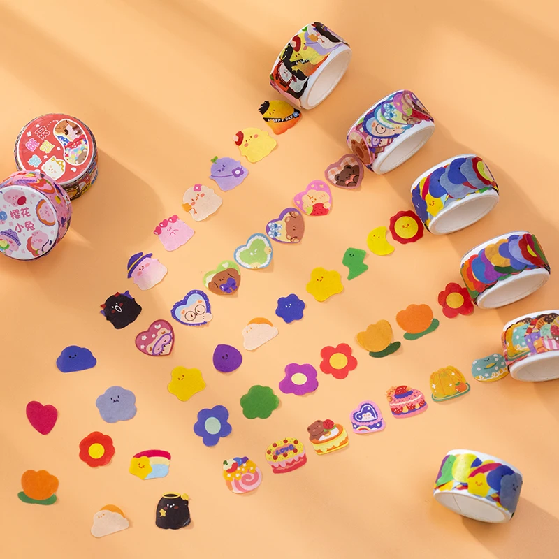 Washi Tapes Stickers Set,100pcs Stickers Release Paper Masking Decorative Tape Adhesive Tape for DIY Craft Scrapbook Kawaii
Washi Tapes Stickers Set,100pcs Stickers Release Paper Masking Decorative Tape Adhesive Tape for DIY Craft Scrapbook Kawaii