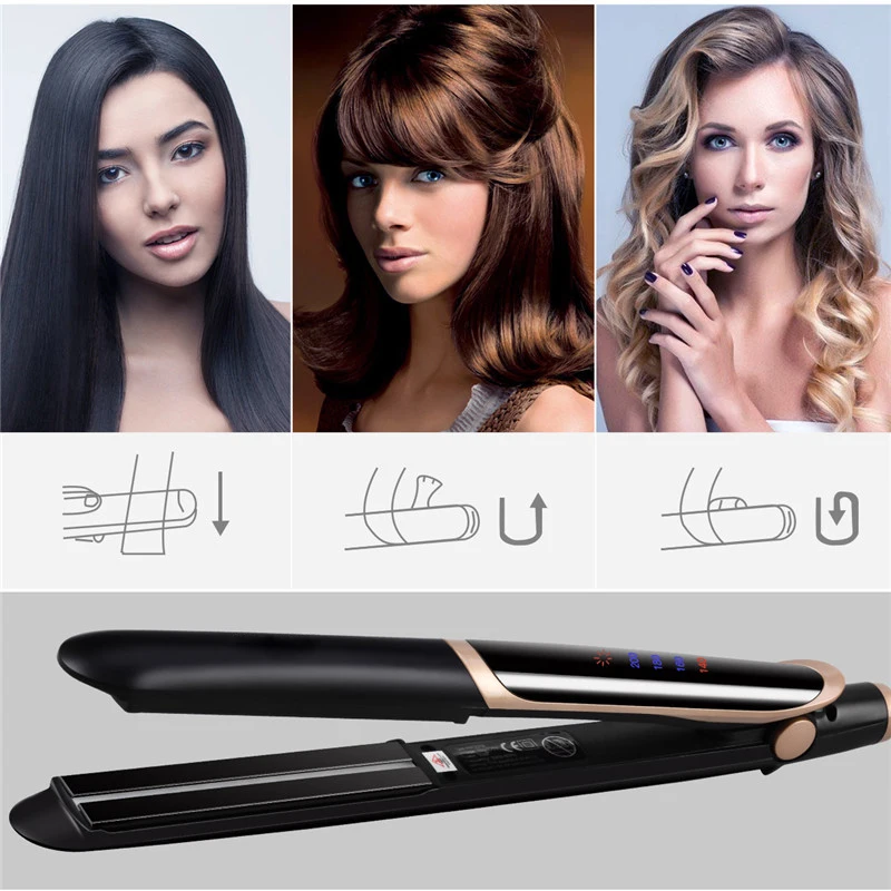 Infrared Hair Straightener Negative Ion Hair Flat Iron Ceramic Hair Straightener Fast Straight Curling Iron Hair Styling Tool
Infrared Hair Straightener Negative Ion Hair Flat Iron Ceramic Hair Straightener Fast Straight Curling Iron Hair Styling Tool