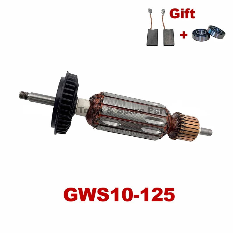 AC220-240V Rotor Armature Replace for BOSCH Angle Grinder GWS10-125 Rotor Accessories Gift Carbon Brush Bearing
AC220-240V Rotor Armature Replace for BOSCH Angle Grinder GWS10-125 Rotor Accessories Gift Carbon Brush Bearing