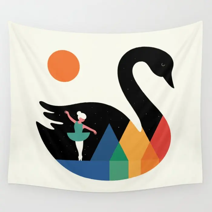 Swan Dance Tapestry Wall Hanging Room Carpet Dorm Psychedelic Tapestries Art Home Decoration Accessories Living Room Decor
Swan Dance Tapestry Wall Hanging Room Carpet Dorm Psychedelic Tapestries Art Home Decoration Accessories Living Room Decor