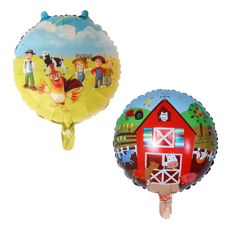 10pcs 18inch Round Farm Foil Helium Balloons House Farm Animal Balloons Kids Birthday Theme Party Decoration Air Globos Toys
10pcs 18inch Round Farm Foil Helium Balloons House Farm Animal Balloons Kids Birthday Theme Party Decoration Air Globos Toys