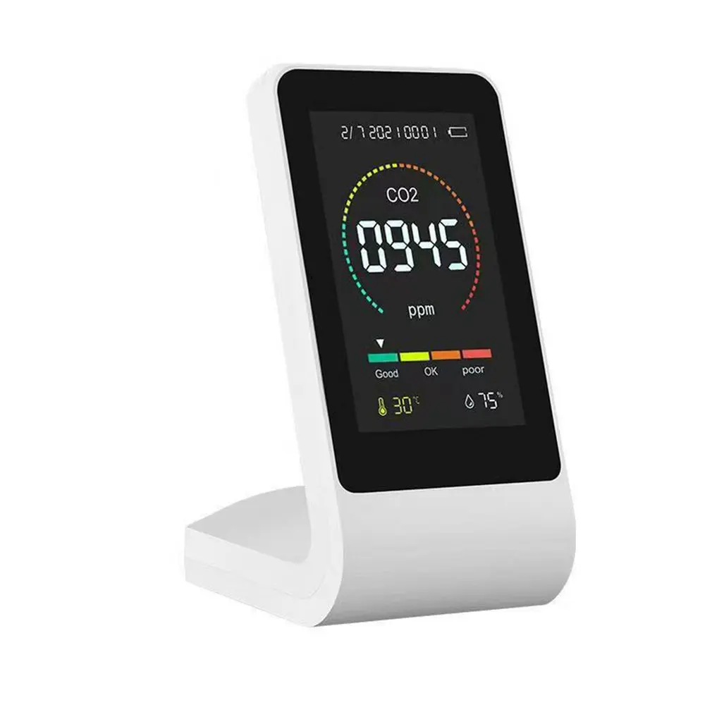 T03 Carbon Dioxide Detector Multifunctional CO2 Detector Portable Indoor Temperature And Humidity Air Quality Monitor
T03 Carbon Dioxide Detector Multifunctional CO2 Detector Portable Indoor Temperature And Humidity Air Quality Monitor
