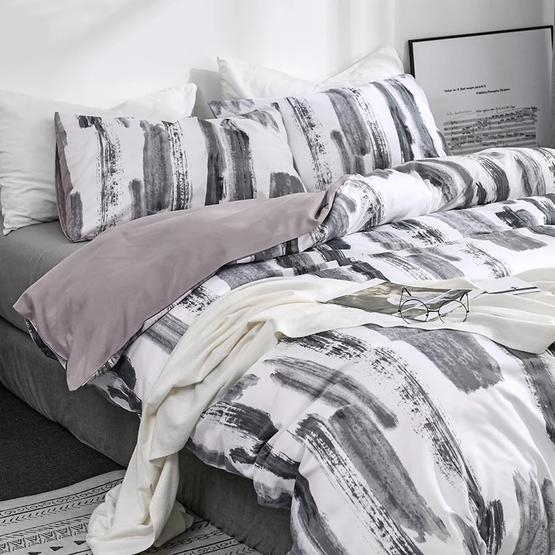 Luxury Ink Painting Bedding Set Reactive Printed Nordic Cover Duvet Covers With Pillowcse For Queen King Bedclothes (No Sheet)
Luxury Ink Painting Bedding Set Reactive Printed Nordic Cover Duvet Covers With Pillowcse For Queen King Bedclothes (No Sheet)