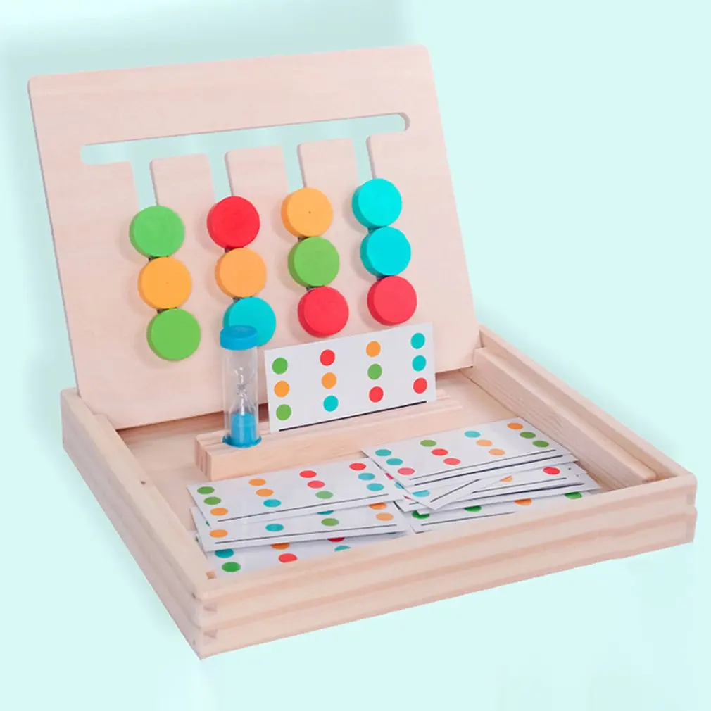 Wooden Four-color Game Children Enlightenment Training Concentration Early Education Puzzle Building Block Toys
Wooden Four-color Game Children Enlightenment Training Concentration Early Education Puzzle Building Block Toys