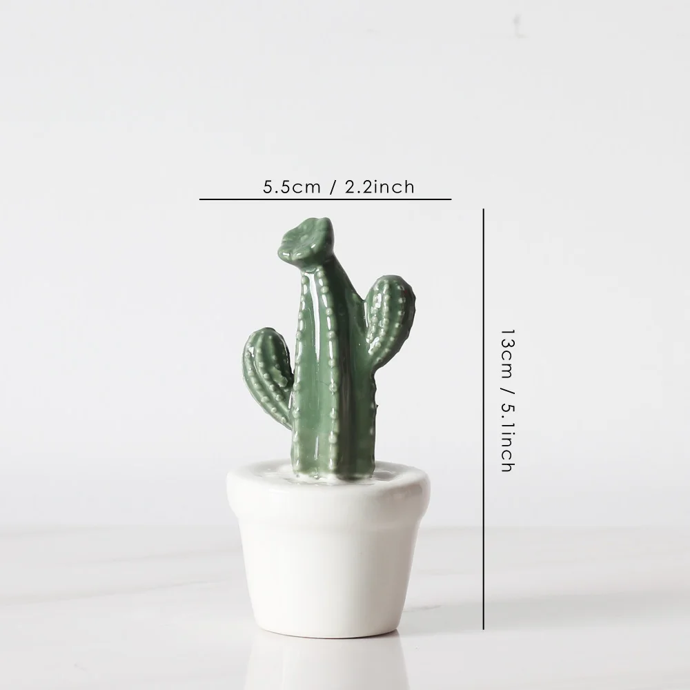 Modern Creative Ceramic Cactus Home Decorations Green Cactus Plant Ornaments Wedding Gifts Exquisite Crafts Desktop New Decor
Modern Creative Ceramic Cactus Home Decorations Green Cactus Plant Ornaments Wedding Gifts Exquisite Crafts Desktop New Decor