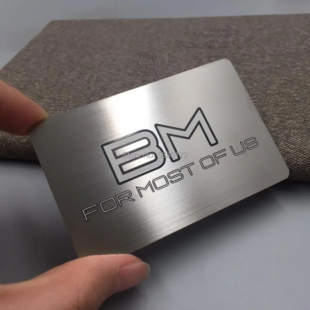 Визитная карточка из нержавеющей стали с металлическим материалом с эффектом потертости
Визитная карточка из нержавеющей стали с металлическим материалом с эффектом потертости