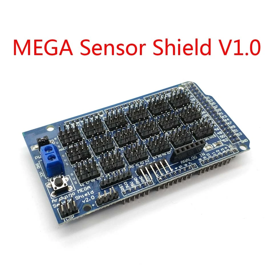 Датчик MEGA Shield V1.0 V2.0 2560 Поддержка IIC Bluetooth SD роботов mega2560 Sensor Shield|Запасные части| |