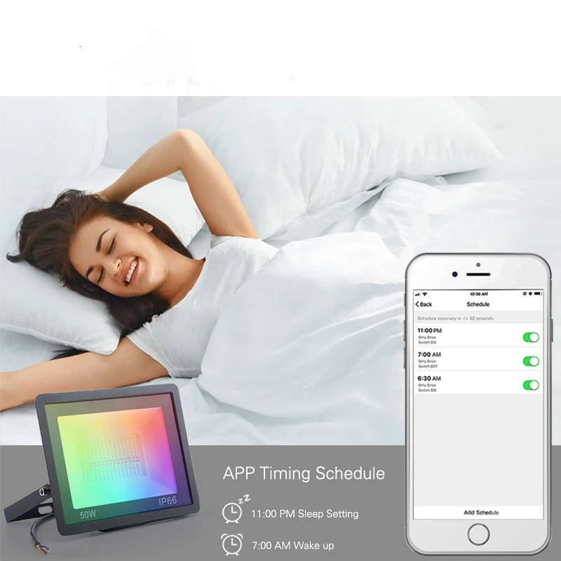 LED RGB Smart Floodlight Outdoor Wall Light Supports Tuya/Alexa/Google Home 220V 50W IP66 Waterproof Garden Landscape Stage Lamp
LED RGB Smart Floodlight Outdoor Wall Light Supports Tuya/Alexa/Google Home 220V 50W IP66 Waterproof Garden Landscape Stage Lamp