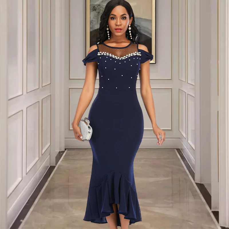 Women Party Dresses with Bead Sexy Patchwork Mesh Cold Shoulder Bowtie Bodycon Celebrate Event Date Out Night Occation Vestidos
Women Party Dresses with Bead Sexy Patchwork Mesh Cold Shoulder Bowtie Bodycon Celebrate Event Date Out Night Occation Vestidos
